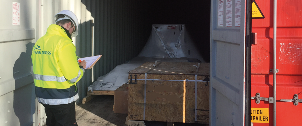 Logistical tasks during the installation preparation of shipments