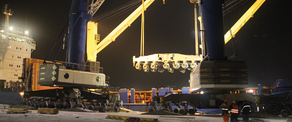 A heavy lift for heavy lifts is in a hurry: Karl Gross transported a loading crane from Germany to Turkey via Constanta